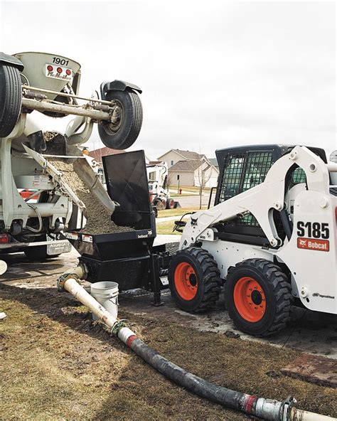 used skid steer concrete pump|bobcat concrete pump attachment.